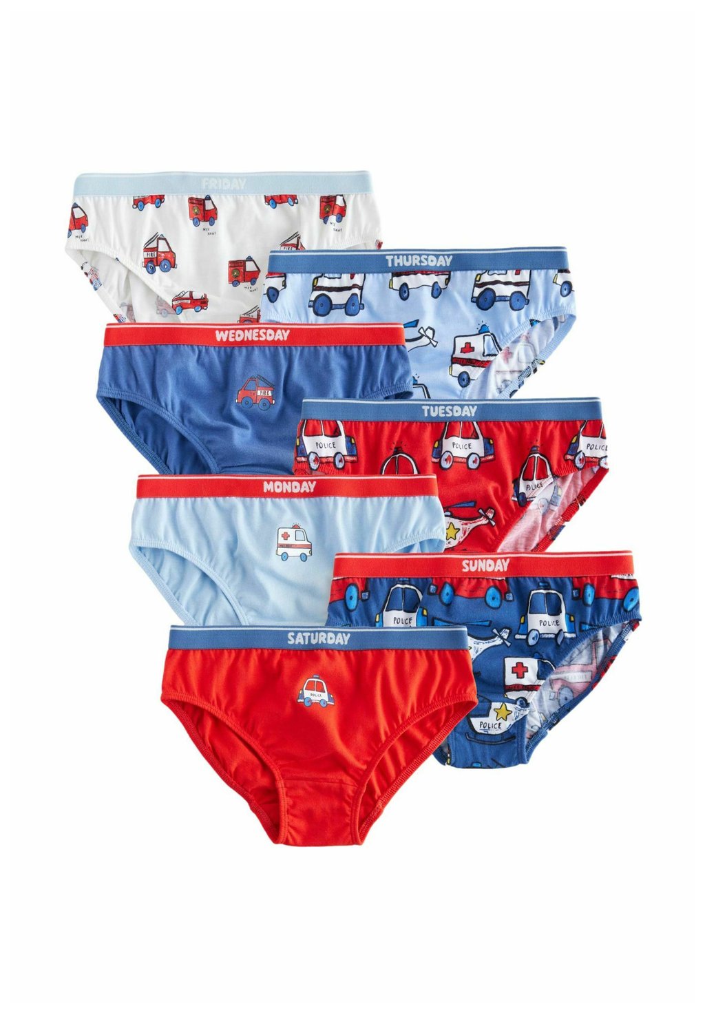 

Трусы-брифы 7 PACK Next, красный