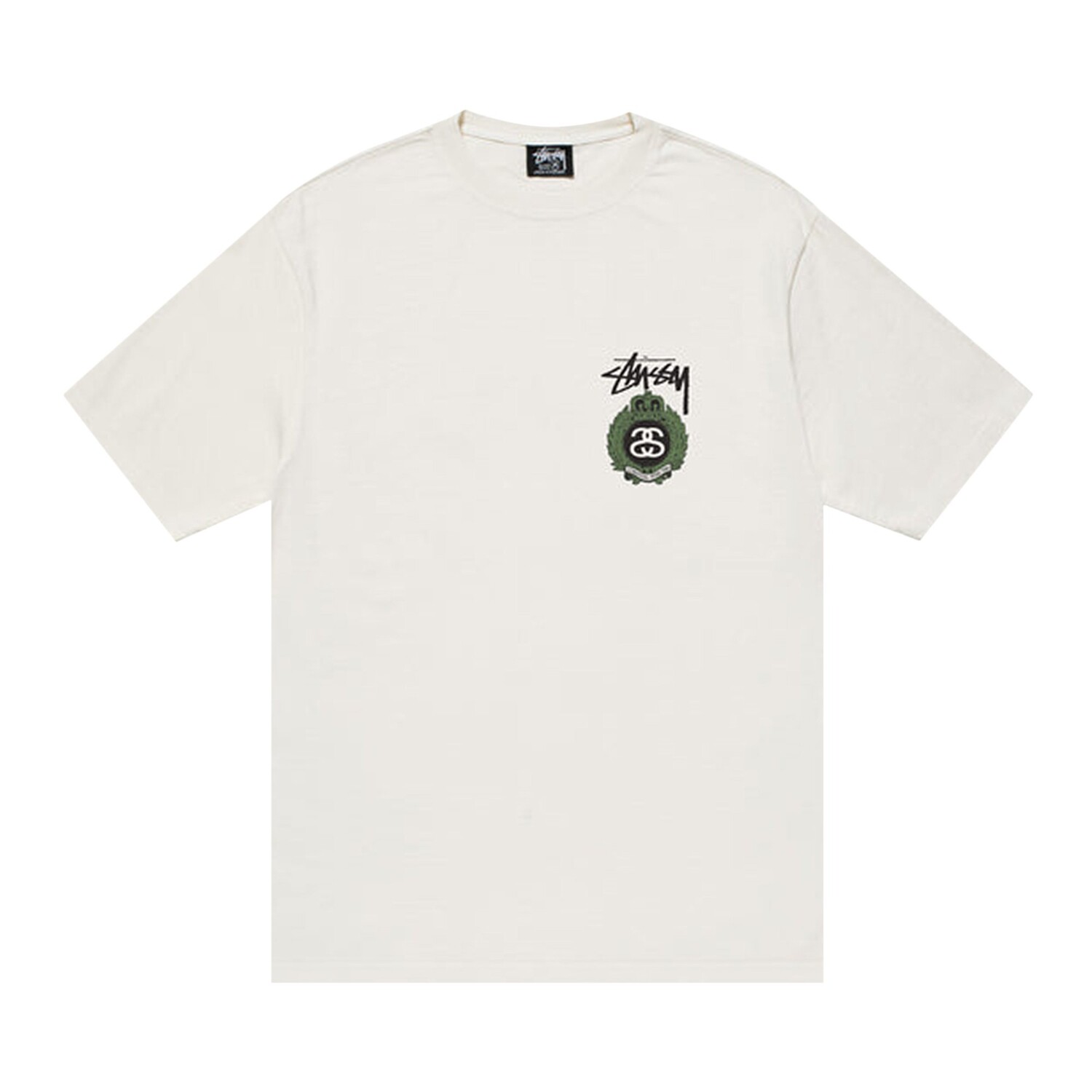 Футболка Stussy Crown Wreath, окрашенная в пигмент, Натуральный