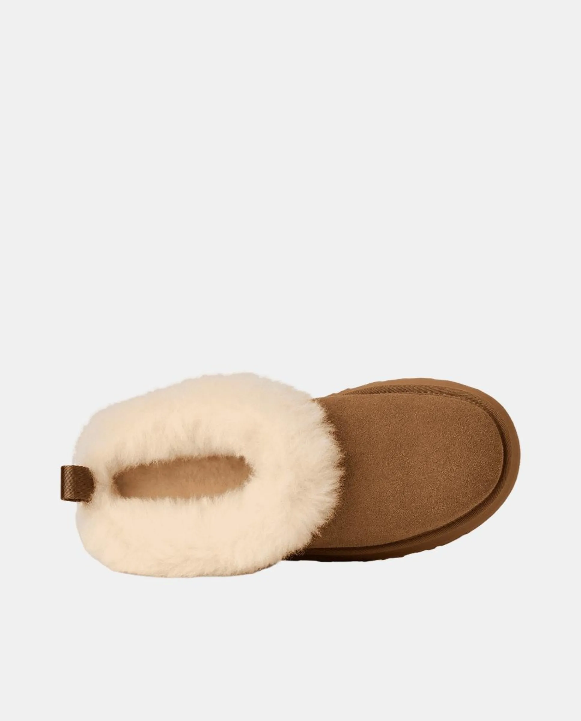 Ботинки UGG Tazzelle из кожи и меха, коричневый — фото 4
