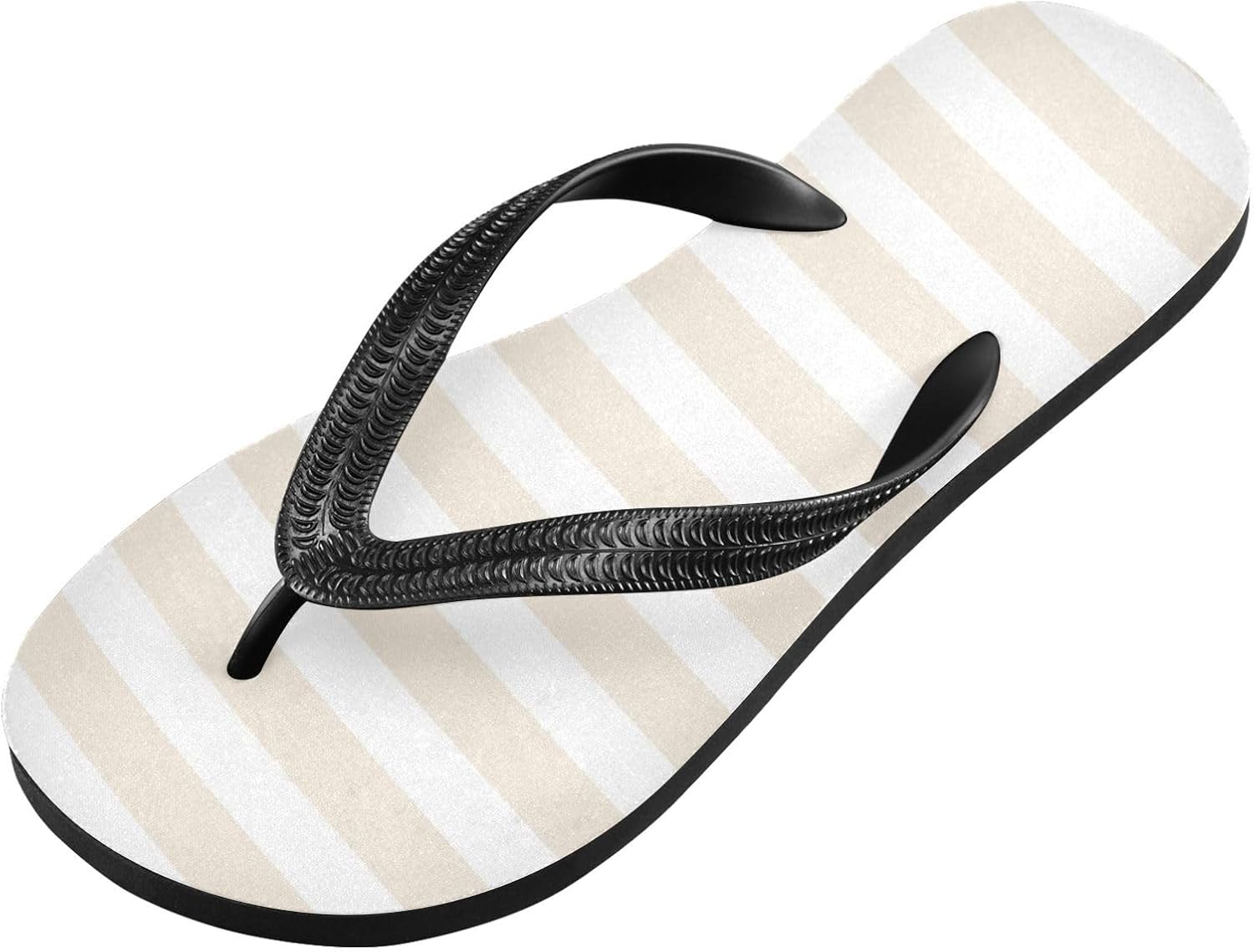 

Бежевые пляжные шлепанцы-вьетнамки для душа, резиновые нескользящие летние тапочки для мужчин и женщин Sinestour