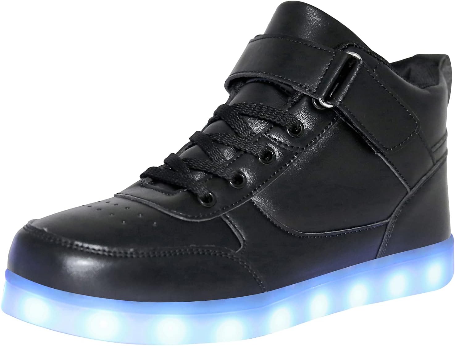 

Светящиеся кроссовки на высокой подошве JEVRITE для мужчин и женщин с LED-подсветкой - Зарядка через USB - Обувь для пар, черный