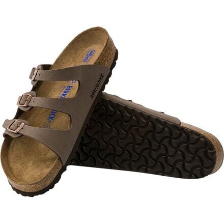 Сандалии Florida с мягкой стелькой женские Birkenstock, цвет Mocha Birkibuc — фото 3