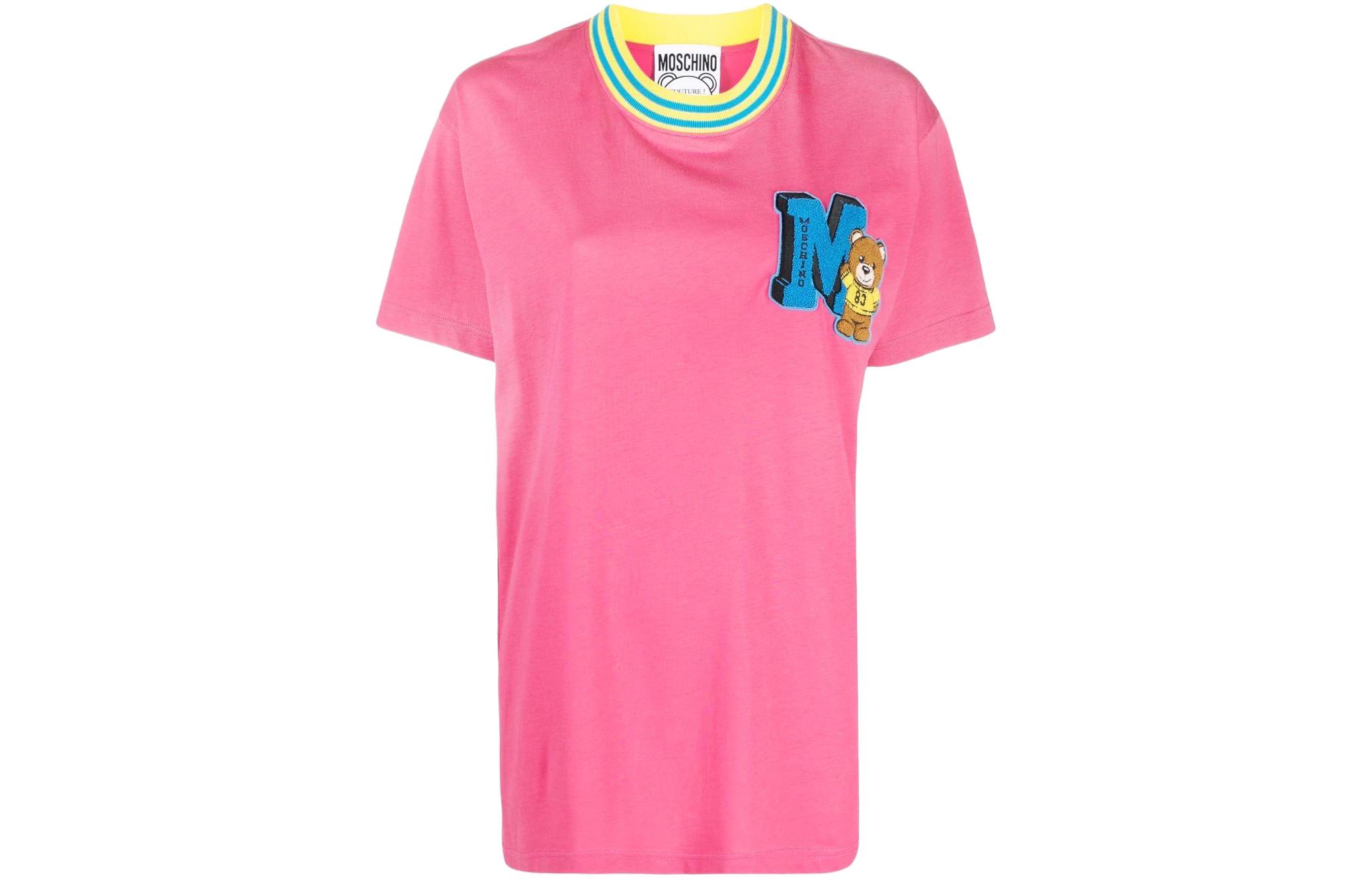 

Футболка с рукавом дроп-шоулдер женская MOSCHINO, фиолетовый