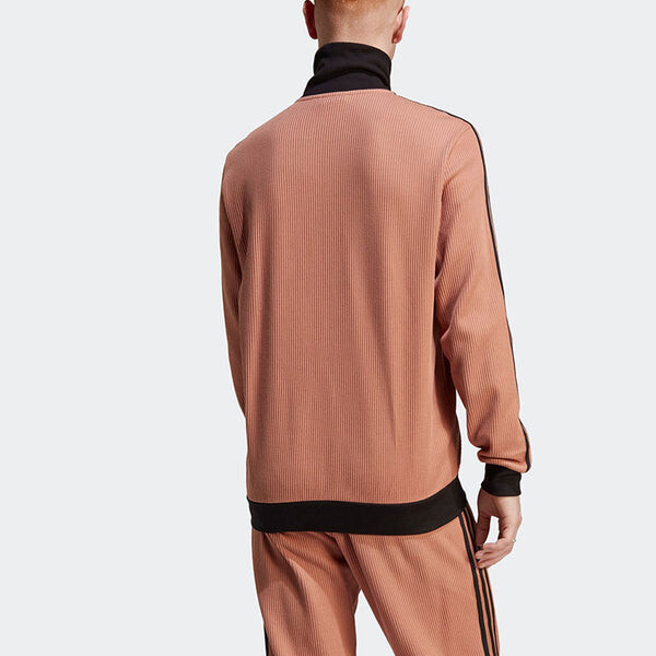 Куртка adidas originals Adicolor Classics Waffle Beckenbauer Track Jacket 'Clay Strata', цвет clay strata/black — фото 3