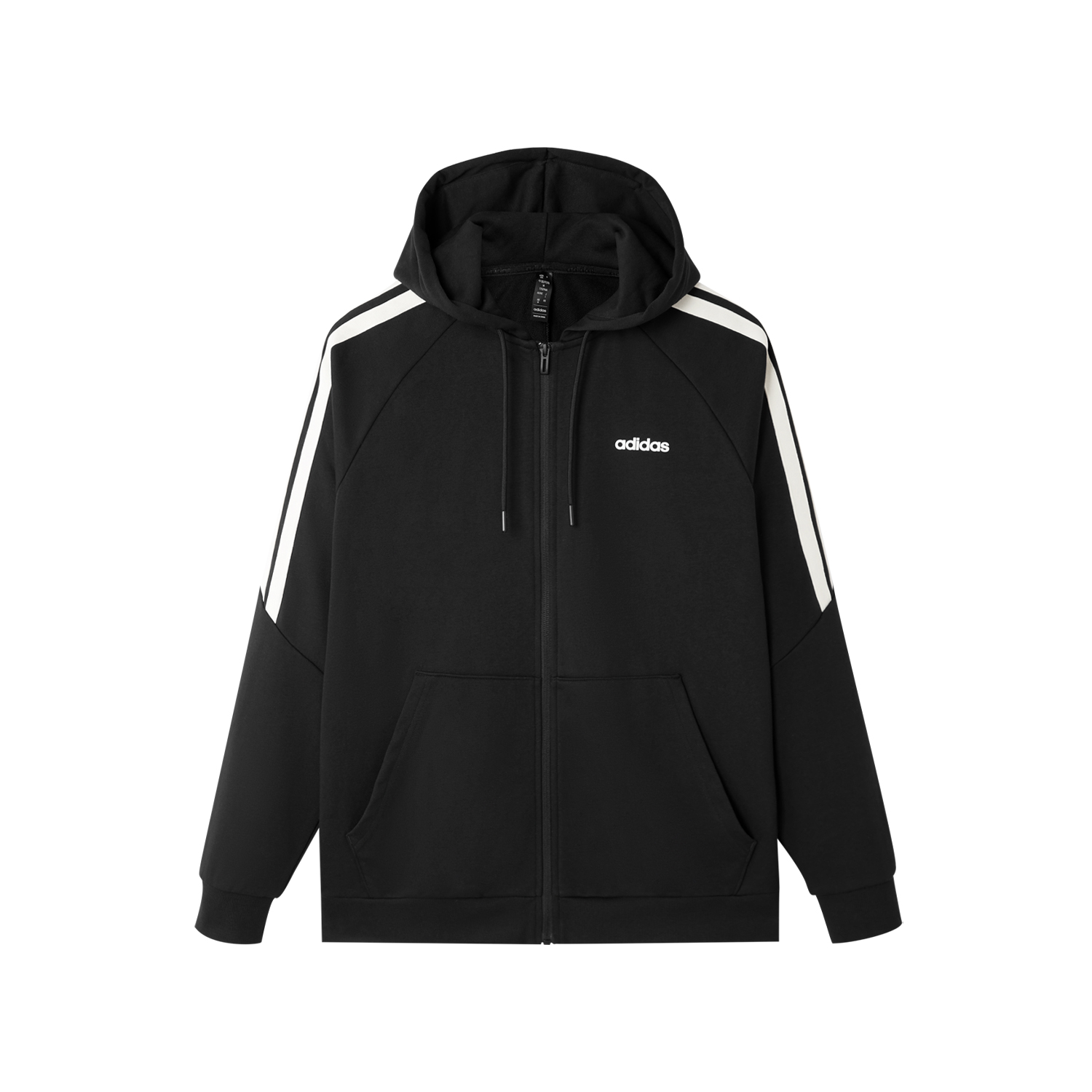 

Adidas Куртка мужская черная с тремя полосками, Black
