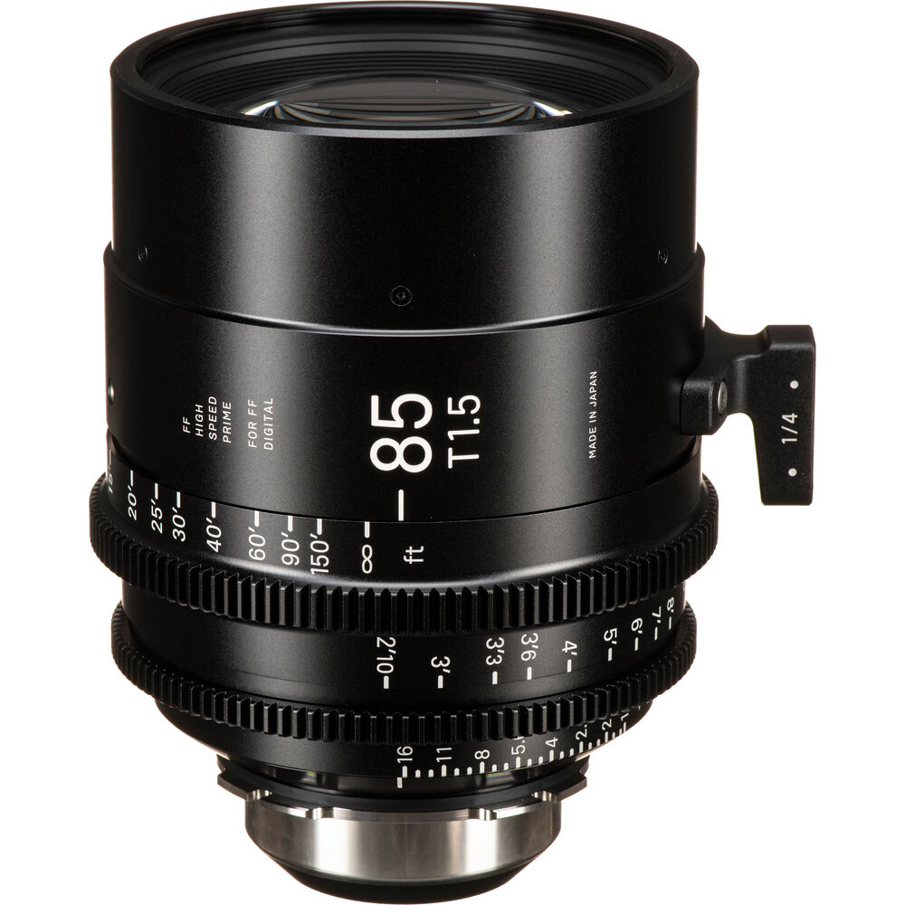 

Высокоскоростной кинообъектив Sigma 85 мм T1.5 FF с технологией /i (крепление PL, ножки)