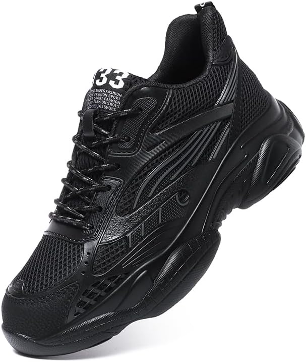 

Мужские невидимые обувь для увеличения роста, легкие спортивные кроссовки, дышащие спортивные кроссовки на шнуровке, увеличивающие рост на 6 см Panqiubu, черный