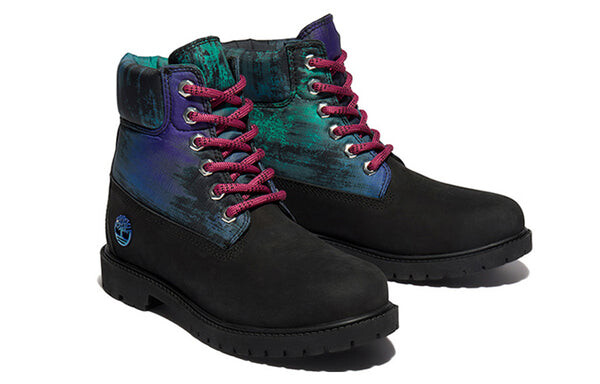 Кроссовки heritage nl sky 6 inch waterproof boots 'black nubuck with print' Timberland, черный — фото 3