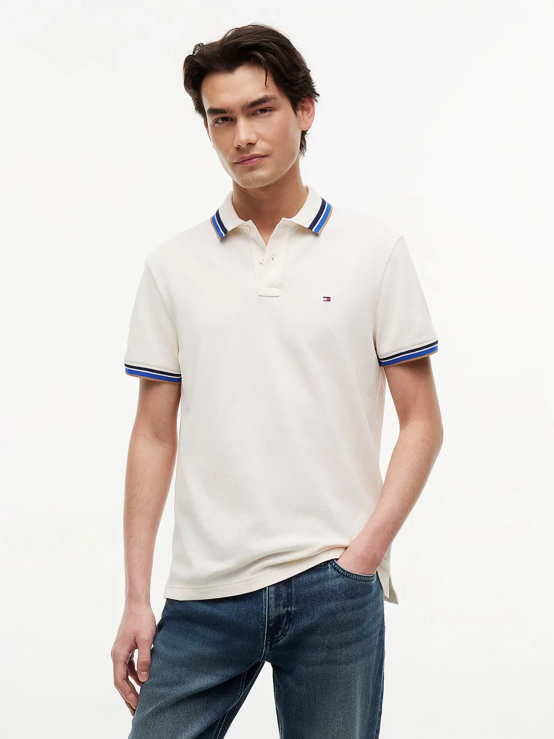 Рубашка Tommy Hilfiger, Ecru — фото 2
