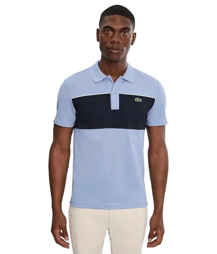 Поло Lacoste Regular Fit Colour-Block Piqué, Aphylla/Blackbird