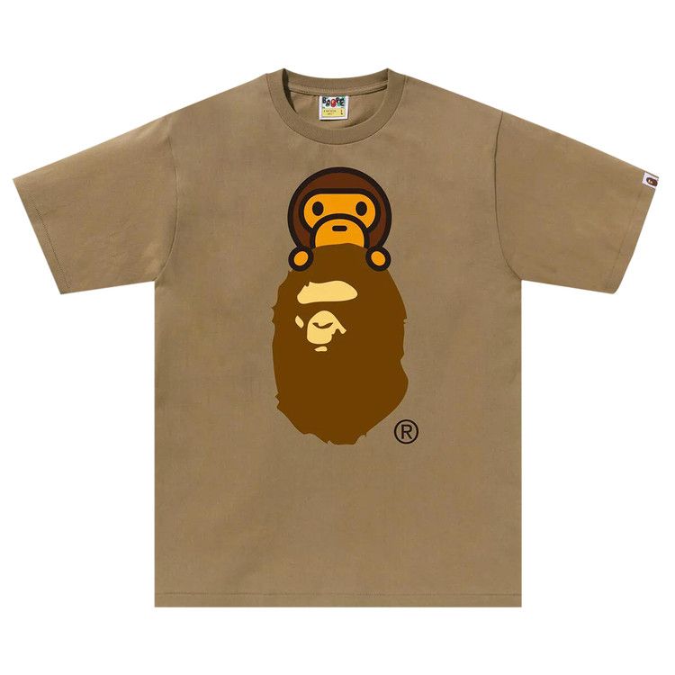 

Футболка BAPE Milo On Ape Head Tee, Beige