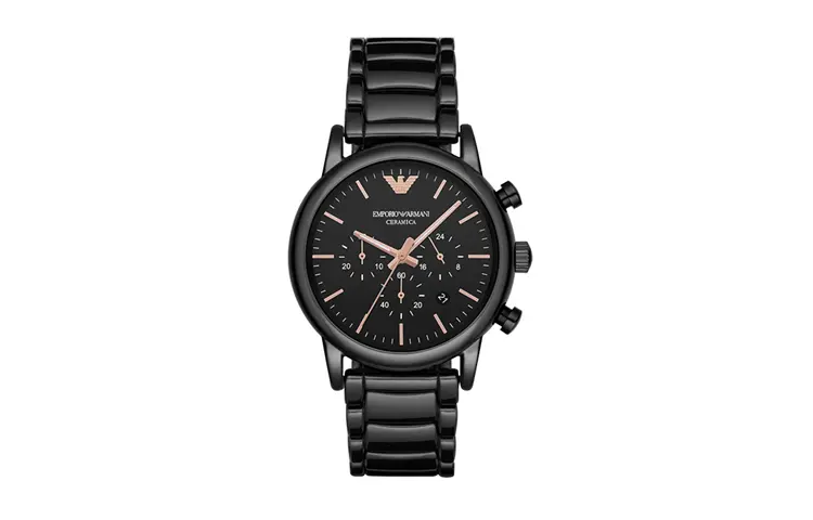 

EMPORIO ARMANI Часы Wrist Watch Quartz Movement Ceramic Strap Black Dial Men's Watch
