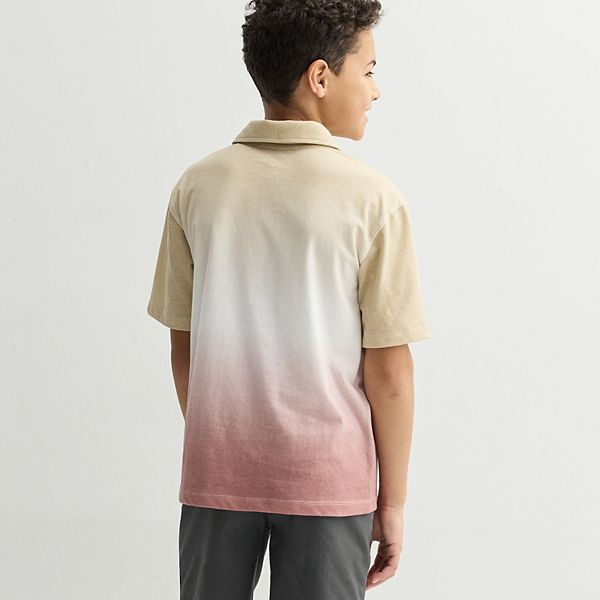Мальчиковый футболка-поло relaxed fashion, размеры 8-20 regular и husky Sonoma Goods For Life, Black Malibu — фото 2