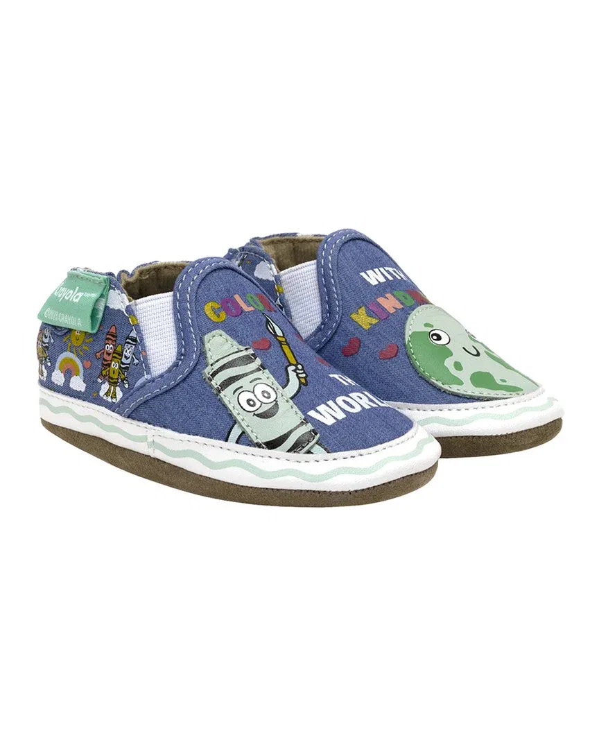 Robeez Crayola Color The World Soft Sole, синий