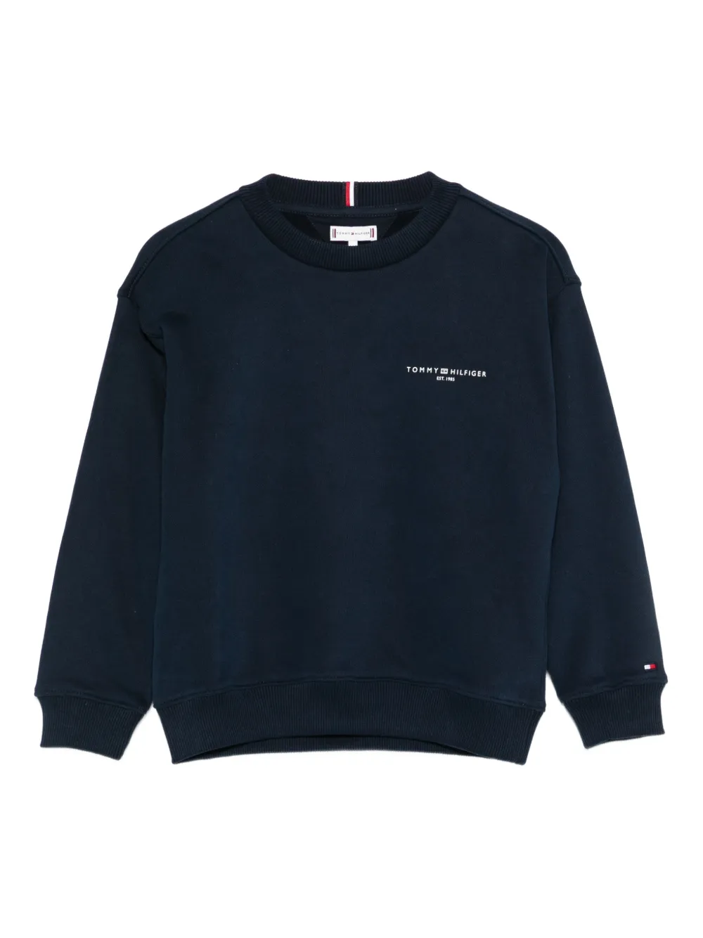 

Толстовка с вышитым логотипом Tommy Hilfiger Junior, синий
