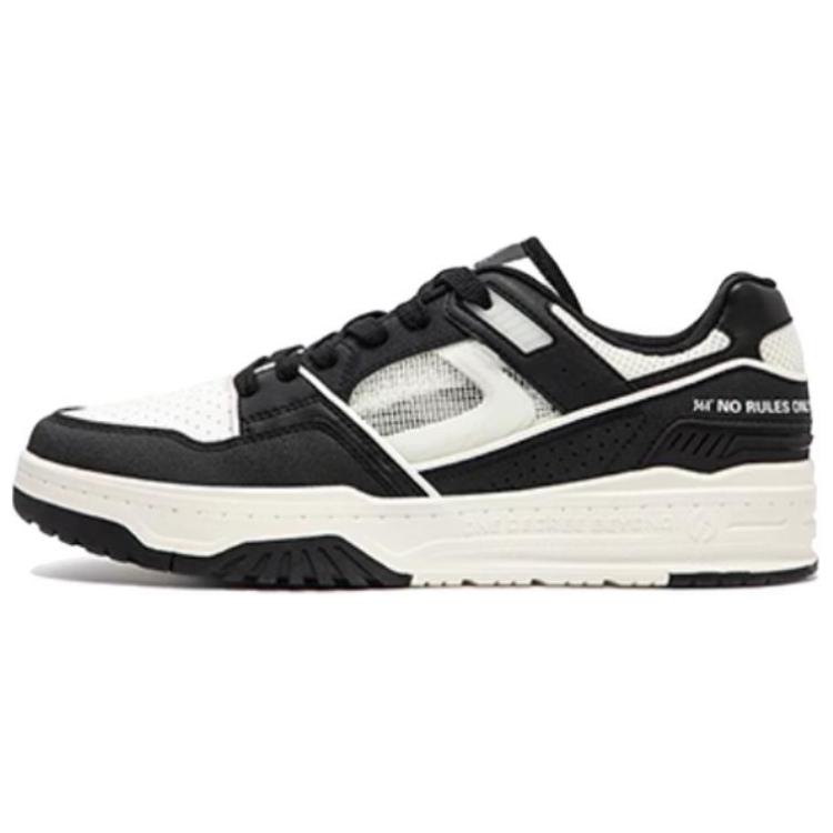 

Скользостойкие амортизирующие износостойкие низкие скейтбордские кроссовки мужские бело-черные 361°