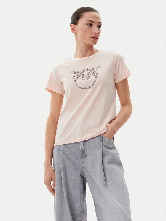 

Футболка обычного кроя Quentin 100535 A2G7 Pinko, розовый