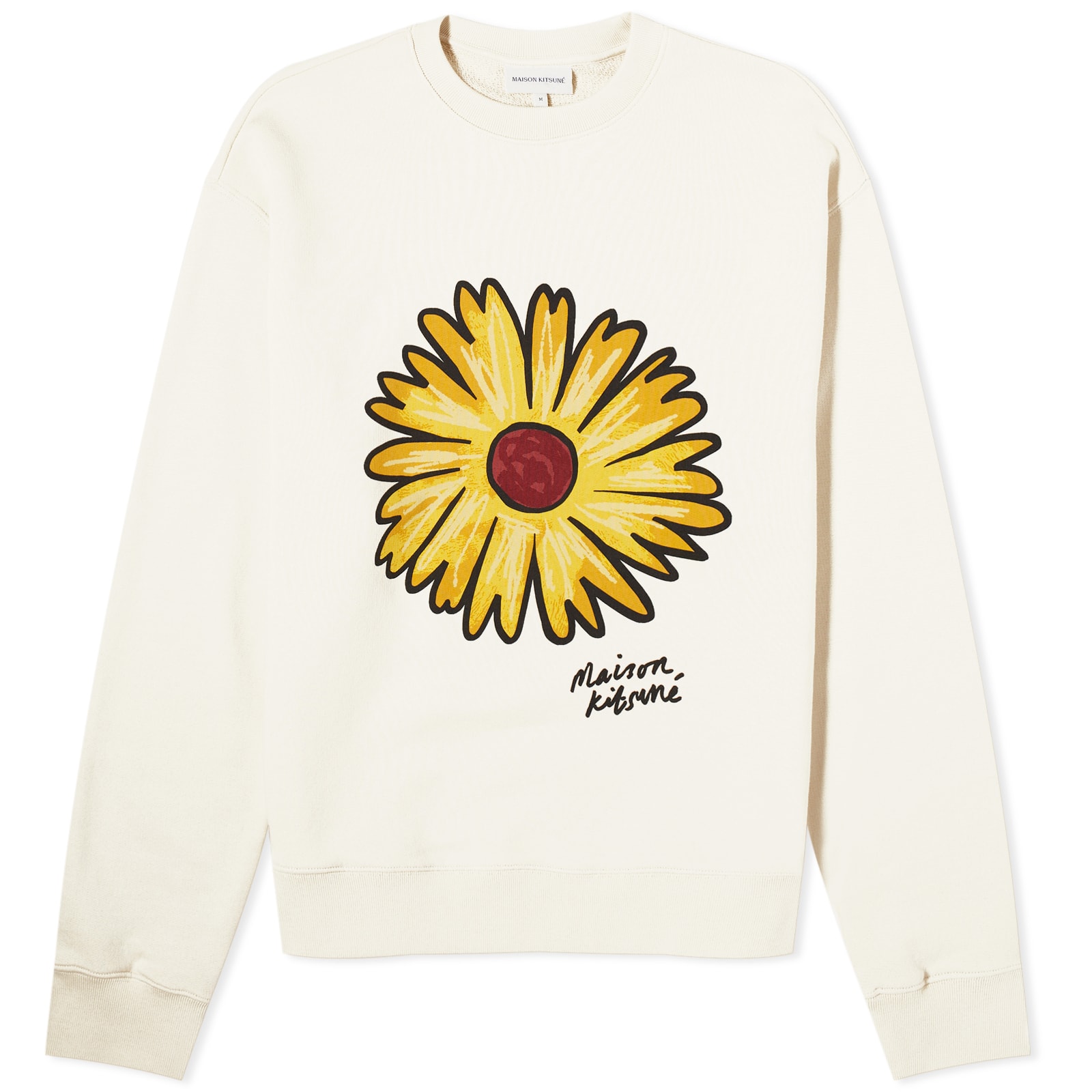 

Толстовка Maison Kitsuné Floating Flower Crew Sweat, цвет Paper