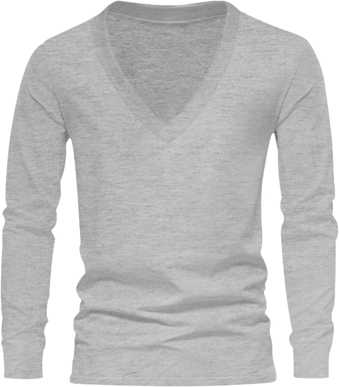 

Ymosrh мужская футболка с длинным рукавом и V-образным вырезом, M-3XL