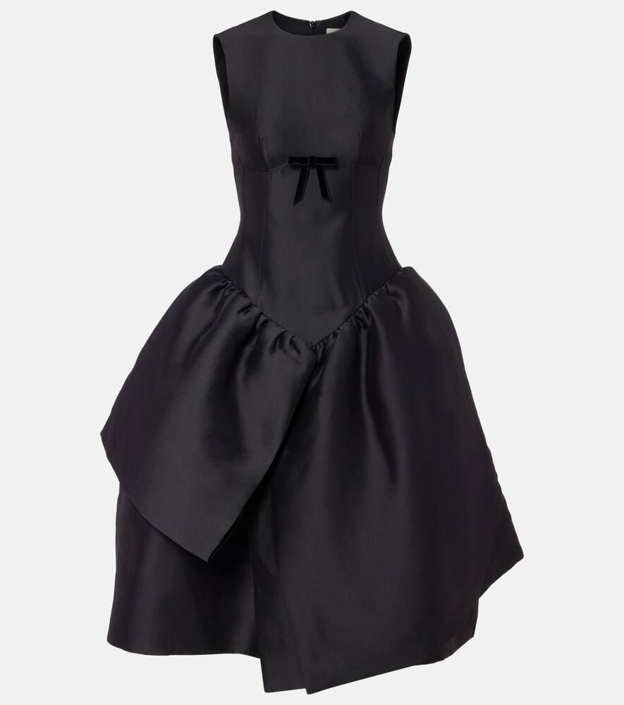 

Миди-платье с бантиком Shushu/Tong, Black