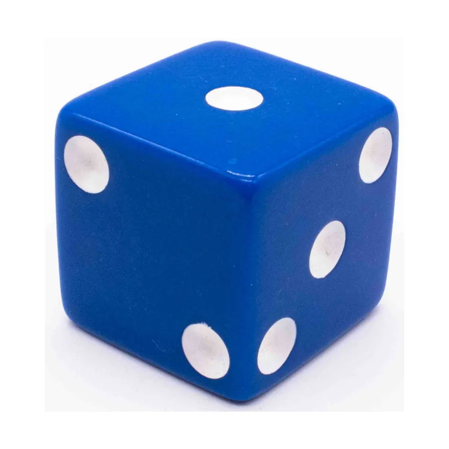

Джамбо d6 - Синий (Пипированный), Dice - Jumbo Opaque (Koplow)