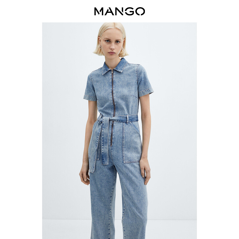 

Женский комбинезон Mango джинсовый, синий