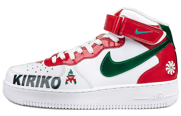 

Кроссовки для скейтбординга Air Force 1 женские, средней высоты, белые/красные/зеленые Nike, Красный, Кроссовки для скейтбординга Air Force 1 женские, средней высоты, белые/красные/зеленые Nike