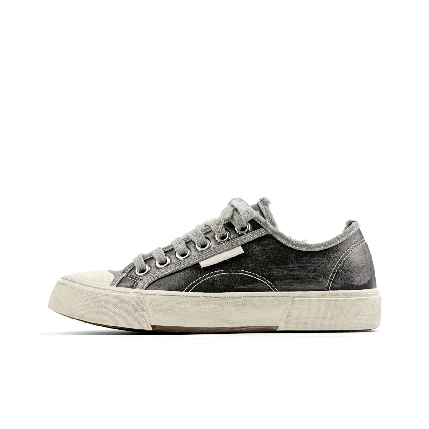 

Mengsai Мужские низкие кеды на мягкой подошве из холста в коробке серые, цвет Gray