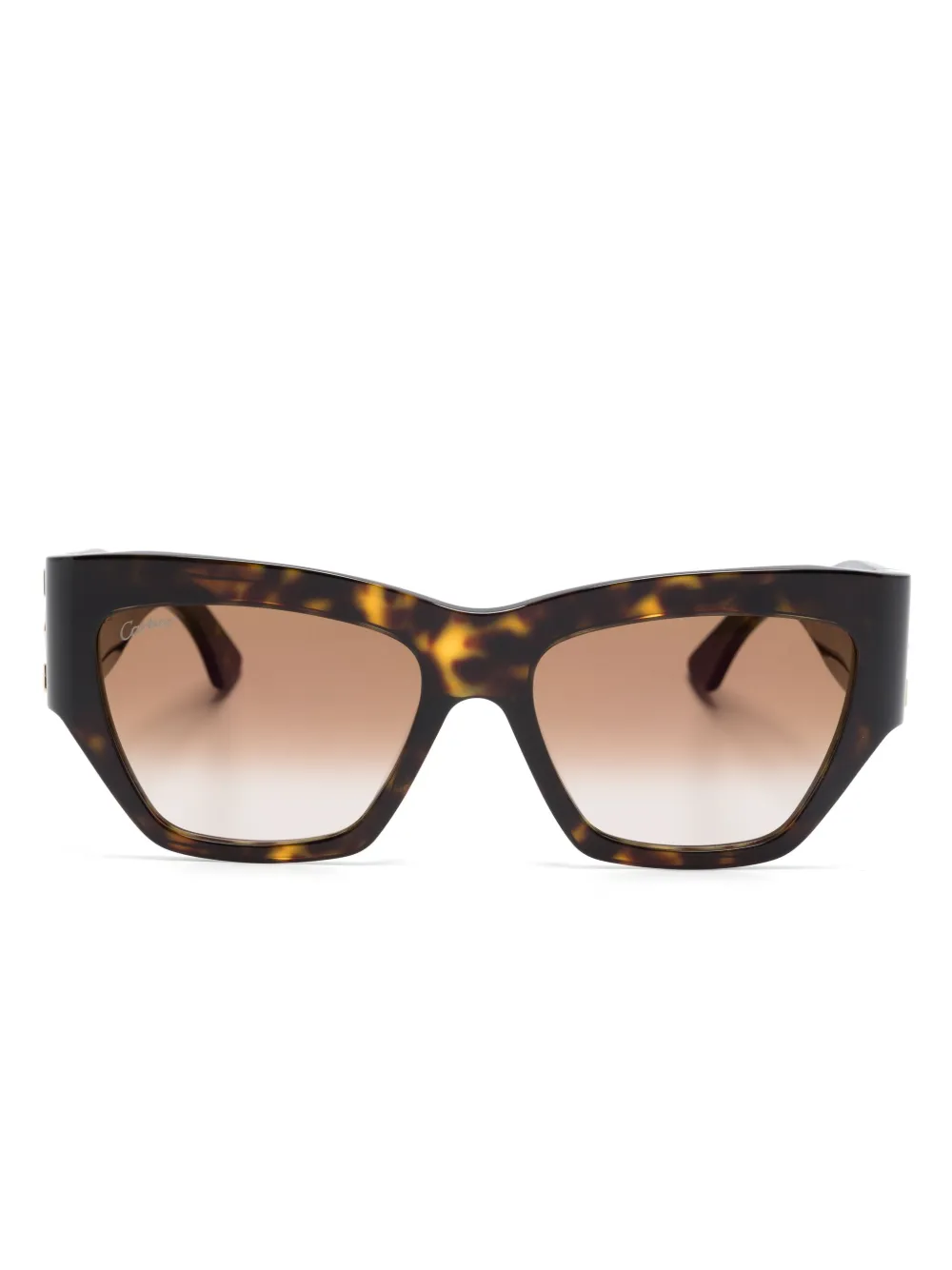 

Солнцезащитные очки с логотипом Cartier Eyewear, коричневый