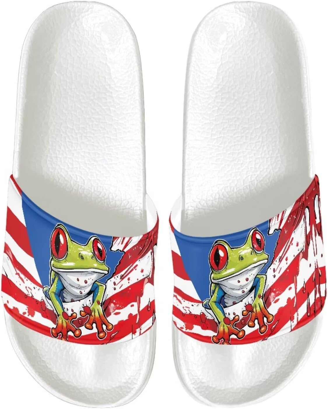 

Мужские модные уличные тапочки Vuriqeby, легкие, быстросохнущие, дышащие, для вечеринок, размеры 5-14, белая подошва