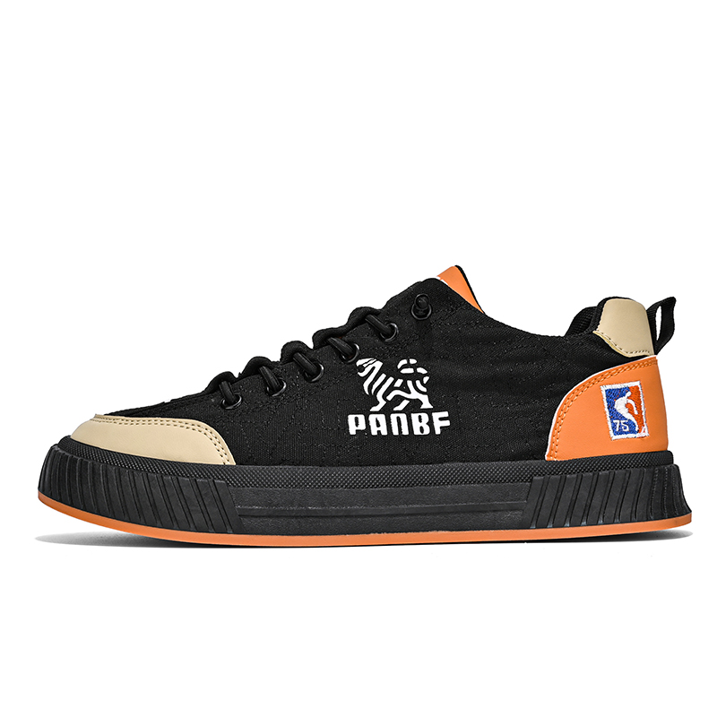 

Boogie Bear Дышащие низкие скейтерские кроссовки мужские - черный оранжевый, цвет Black Orange