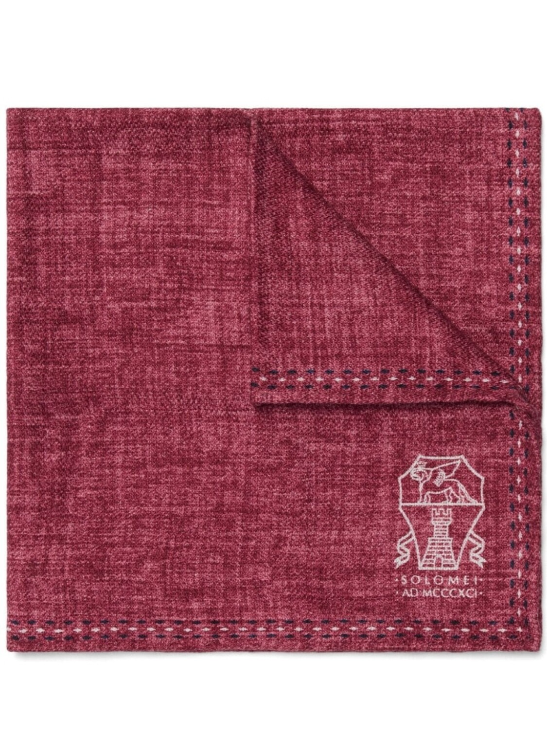 

Шелковый платок-паше Brunello Cucinelli, красный