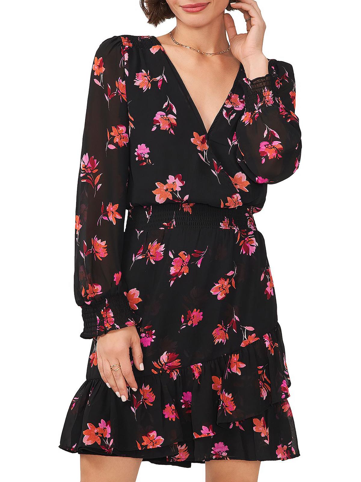 

Женское присборенное мини-платье с расклешенным кроем Vince Camuto, цвет pomegranate pink