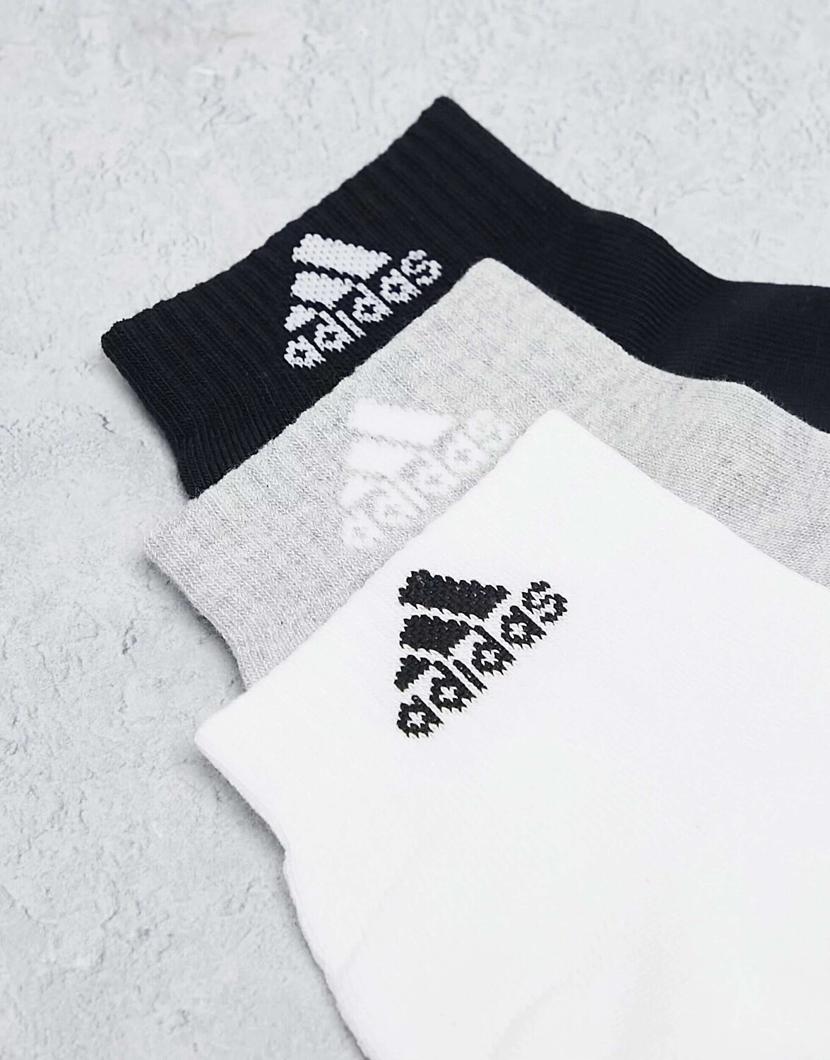 3 пары носков adidas Sportswear черного, белого и серого цветов adidas performance — фото 2