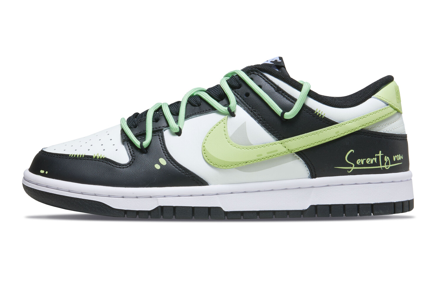 

Кроссовки Nike Dunk Skateboarding Shoes Men Low-top Green, черный