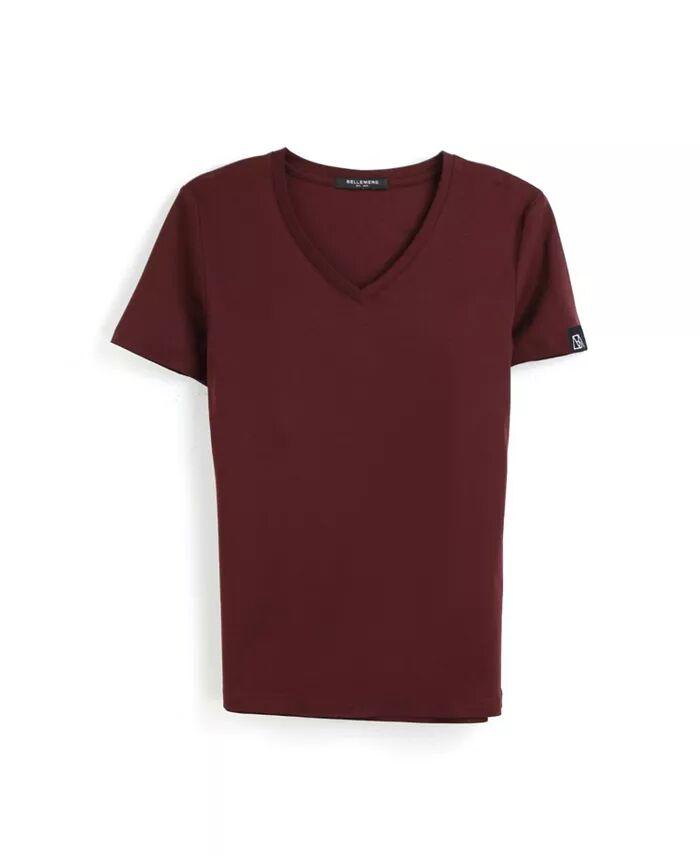 

Женская футболка Bellemere Grand с V-образным вырезом, хлопковая, 160 г Bellemere New York, красный