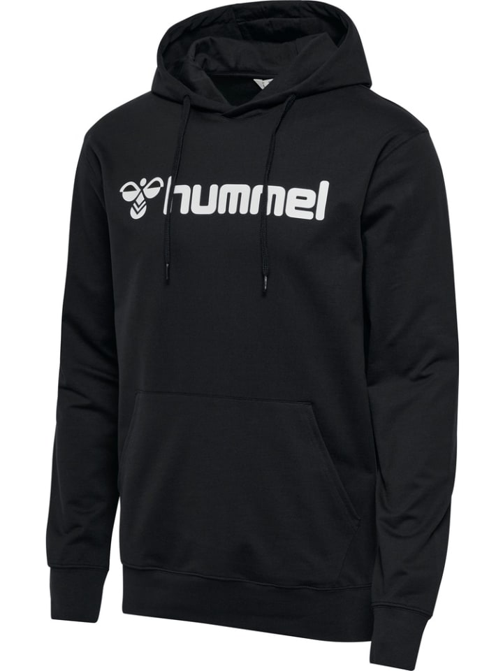 

Толстовка Hmlgo 2.0 Logo Hoodie черного цвета Hummel