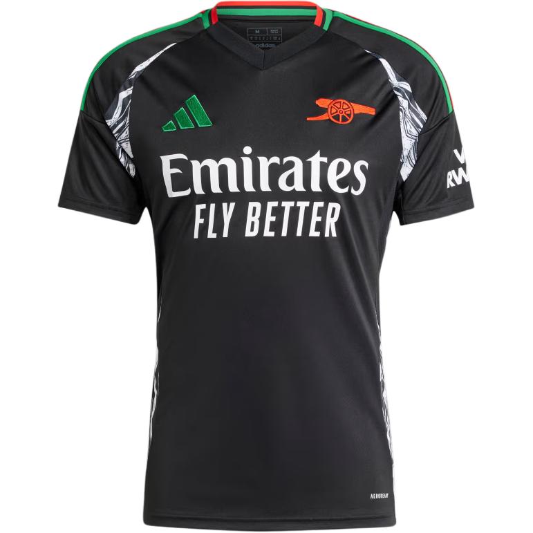 Футболка Free Shipping With AdiClub Arsenal 24/25 Away Jersey Adidas, черный — фото 3