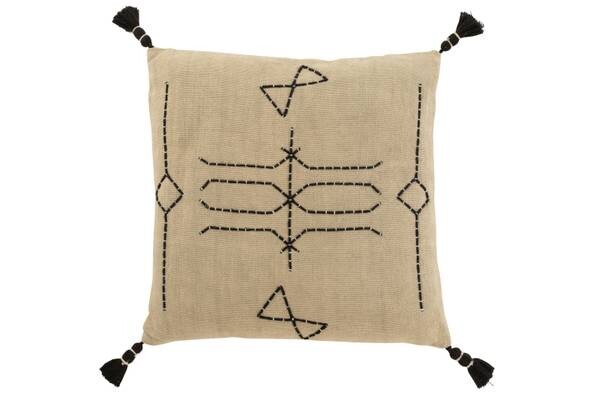 

Подушка J-LINE BLK LOMBOK, 45x45x45 см, серый