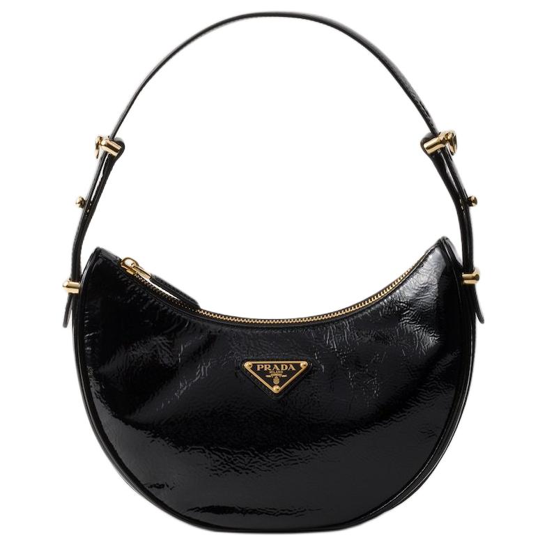 

Кожаная сумка через плечо унисекс черная PRADA