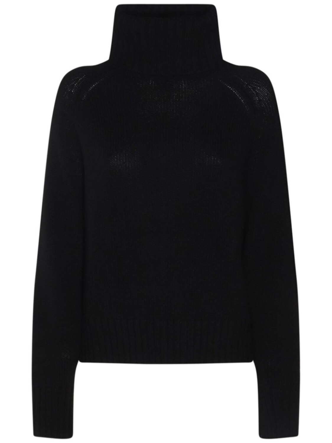 

Allude свитер с воротником-стойкой из ребристой ткани, черный