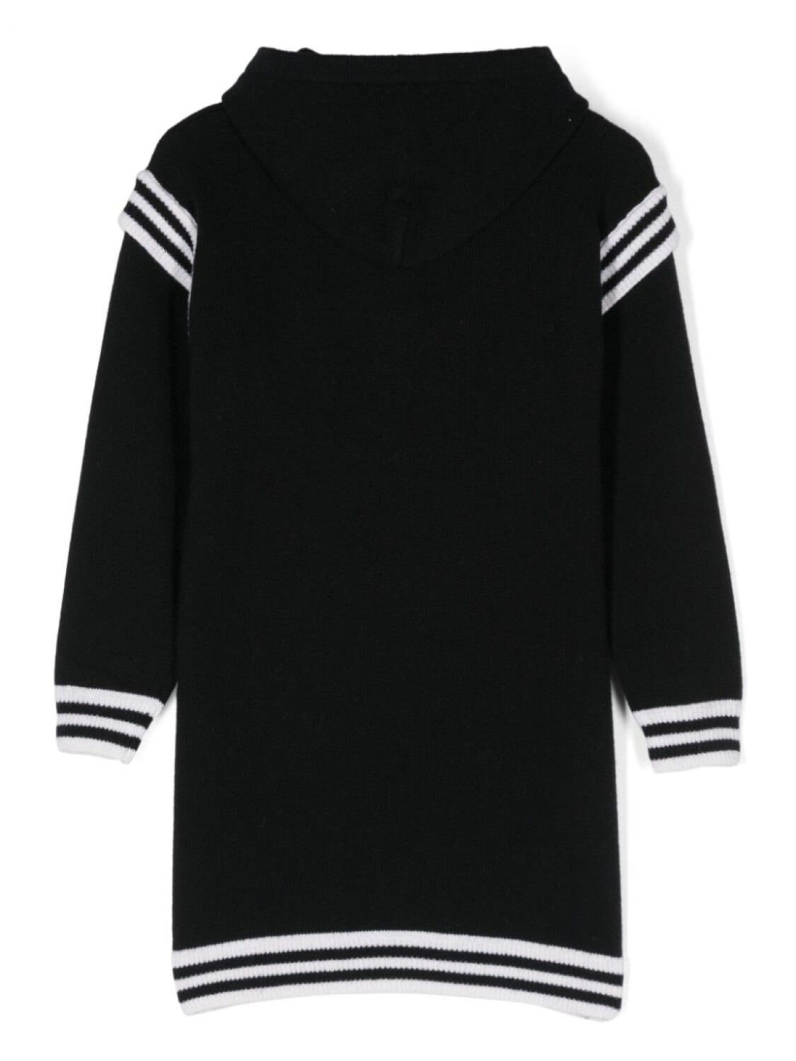 

Balmain Kids платье вязки интарсия с логотипом, черный