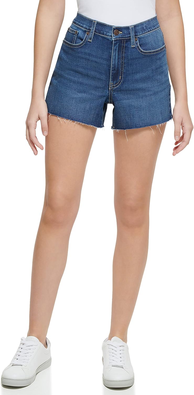 

Женские укороченные шорты Calvin Klein Jeans с высокой посадкой, Mediterranean