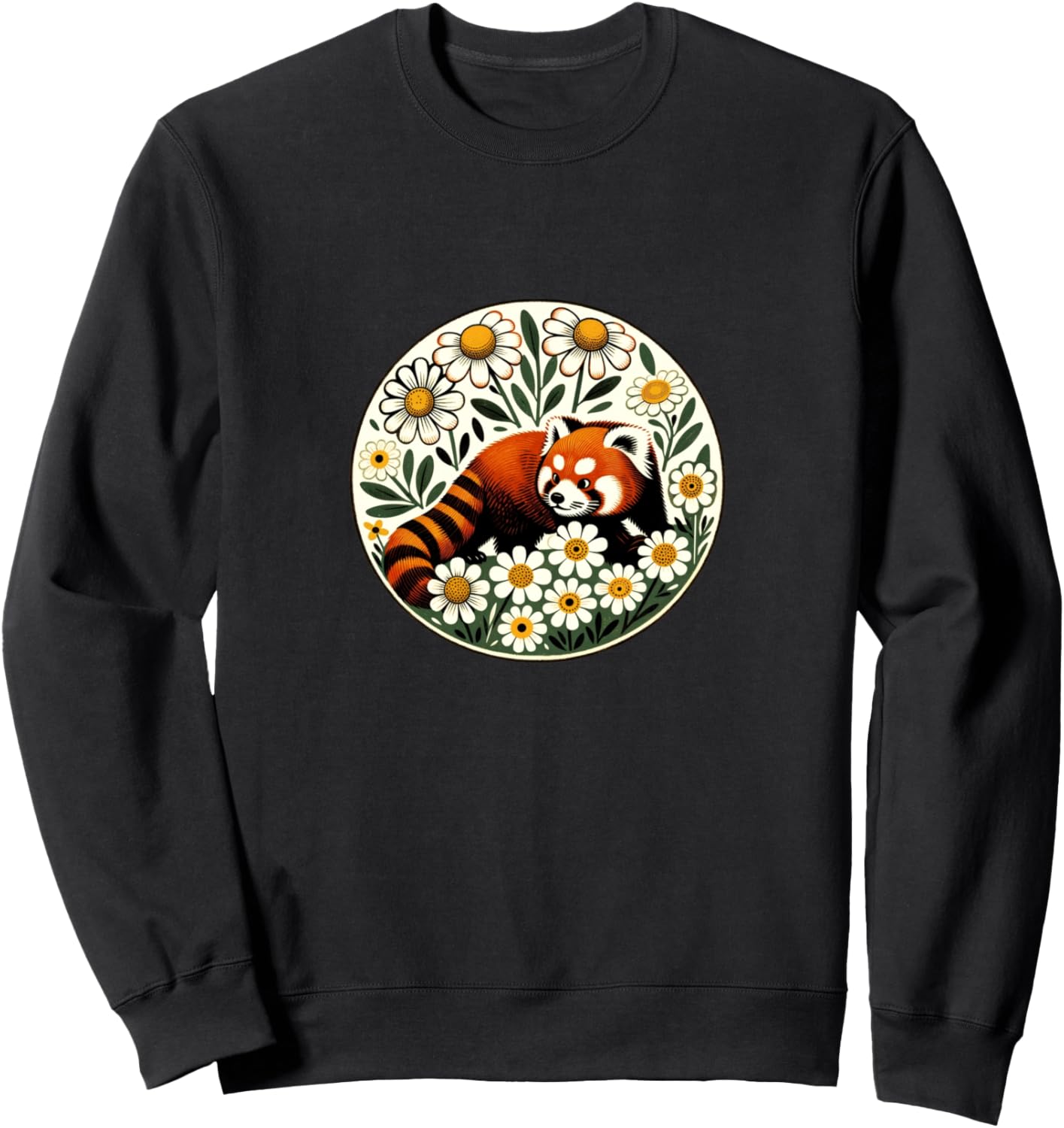 

Ретро-толстовка с изображением красной панды и цветка ромашки Daisy Red Panda Love Snugg, Красный, Ретро-толстовка с изображением красной панды и цветка ромашки Daisy Red Panda Love Snugg