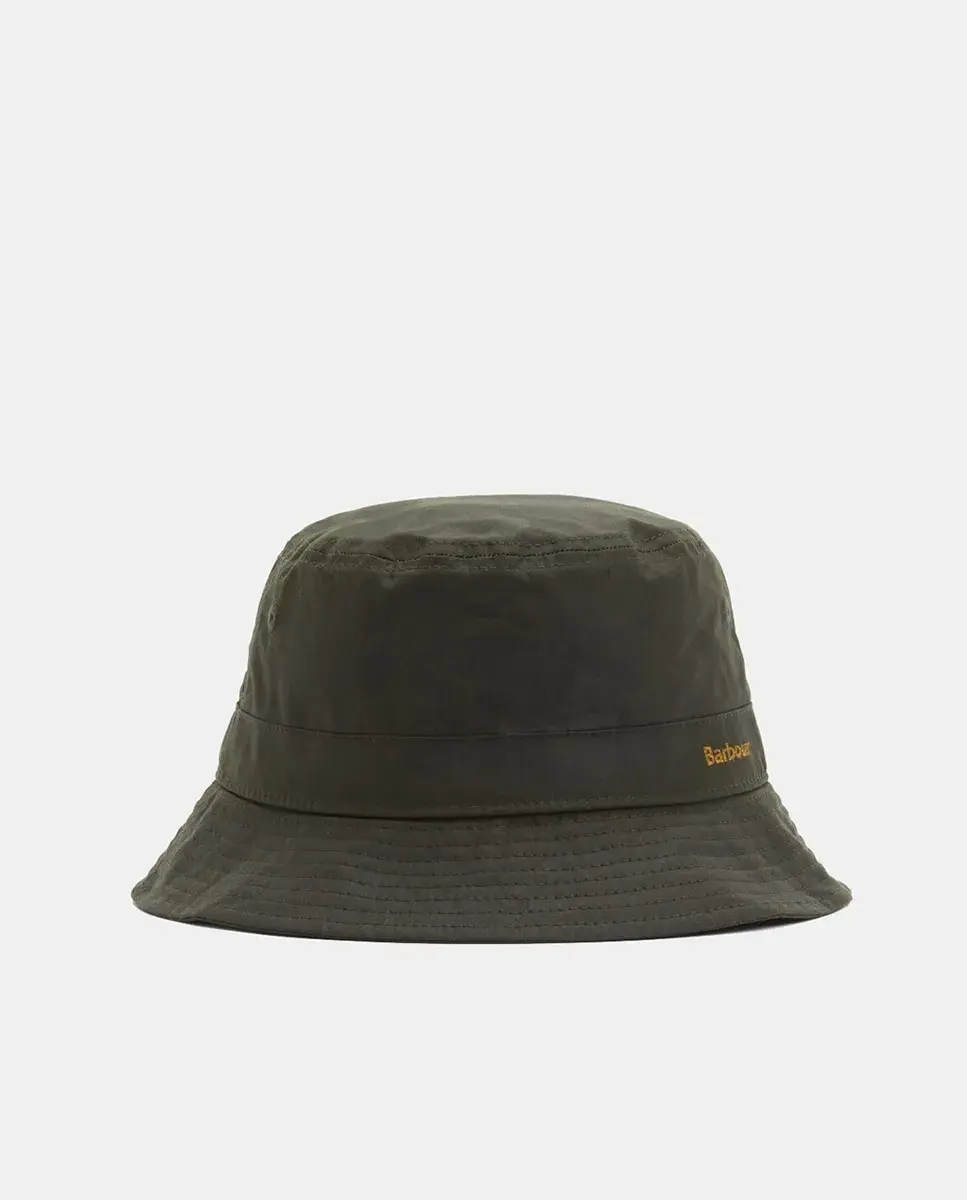 

Шапка из вощеного хлопка Barbour, зеленый