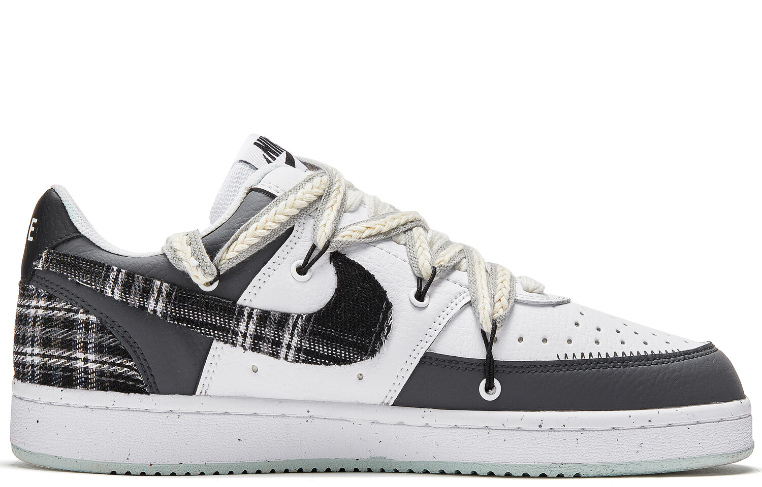 

Кроссовки Nike Court Vision 1 Skateboard Shoes Men Low-Top Black White, Черный, Кроссовки Nike Court Vision 1 Skateboard Shoes Men Low-Top Black White