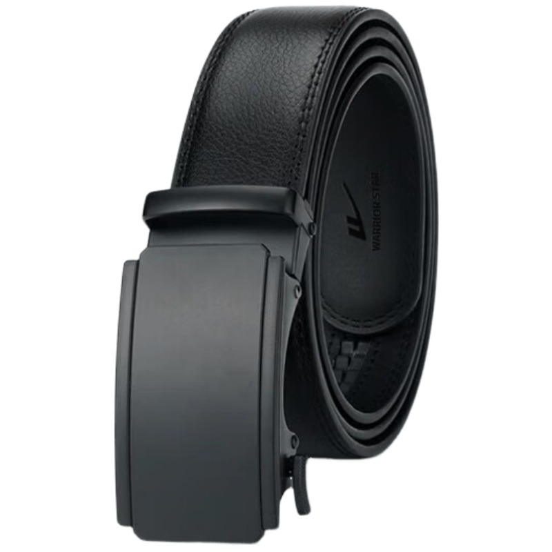 

WARRIOR Кожаный ремень из спилка мужской шириной 3,5 см, Black