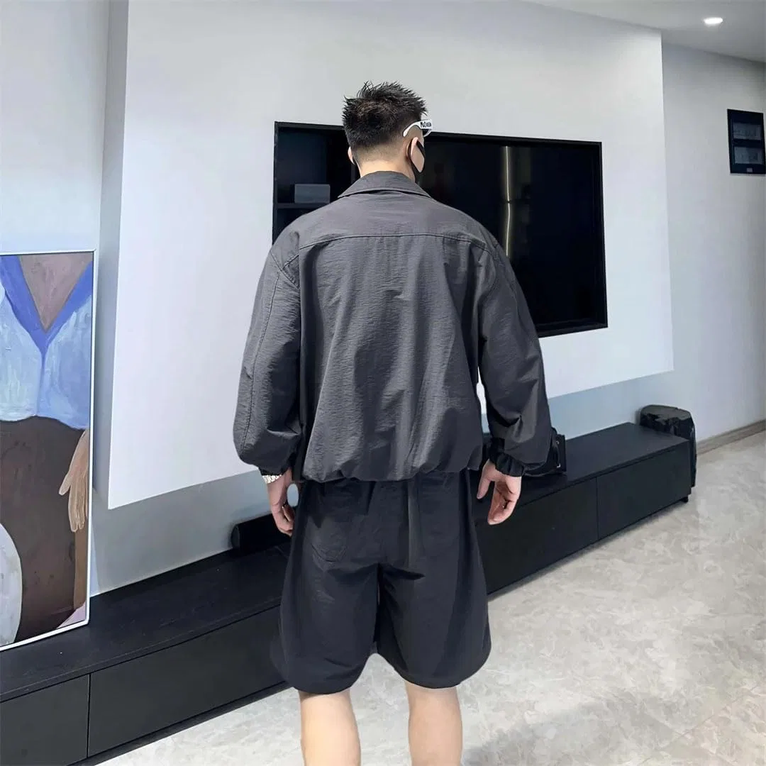 Костюм спортивный дышащий Solid Color, черный