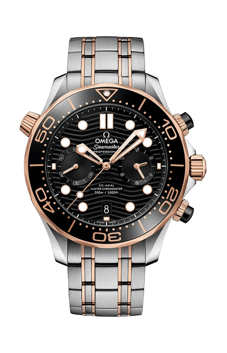 SEAMASTER DIVER 300M OMEGA CO-AXIAL MASTER CHRONOMETER ХРОНОГРАФ 44 ММ - 210.20.44.51.01.001, черный