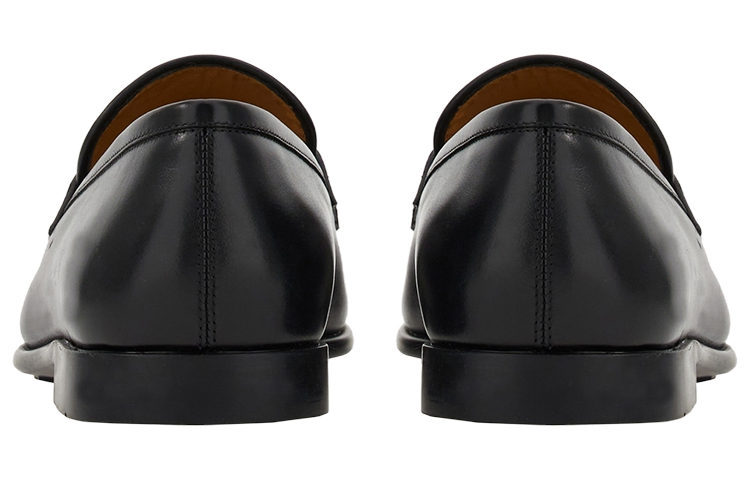 Ferragamo Феррагамо Лоферы из кожи с подковой Gancini — фото 4